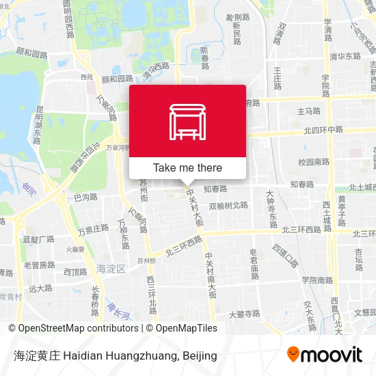 海淀黄庄 Haidian Huangzhuang map