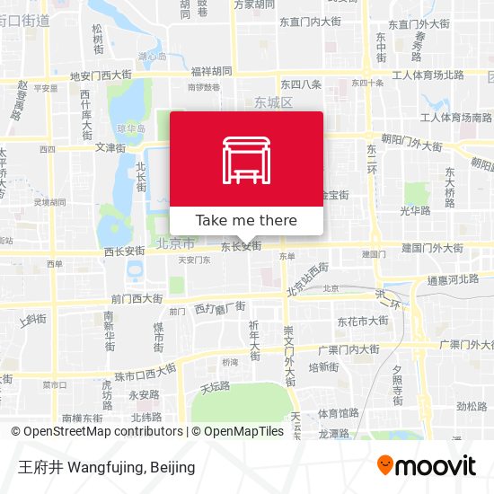 王府井 Wangfujing map