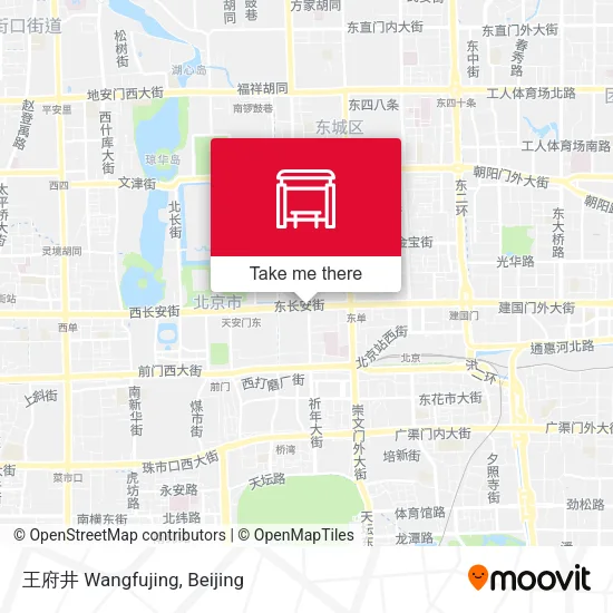王府井 Wangfujing map