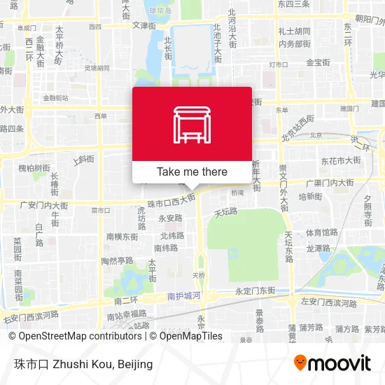 珠市口 Zhushi Kou map