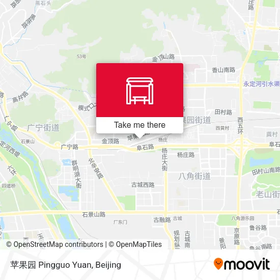 苹果园 Pingguo Yuan map