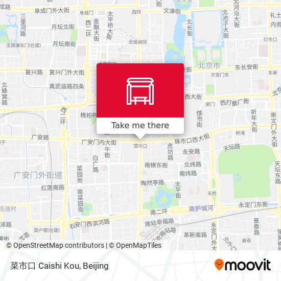菜市口 Caishi Kou map