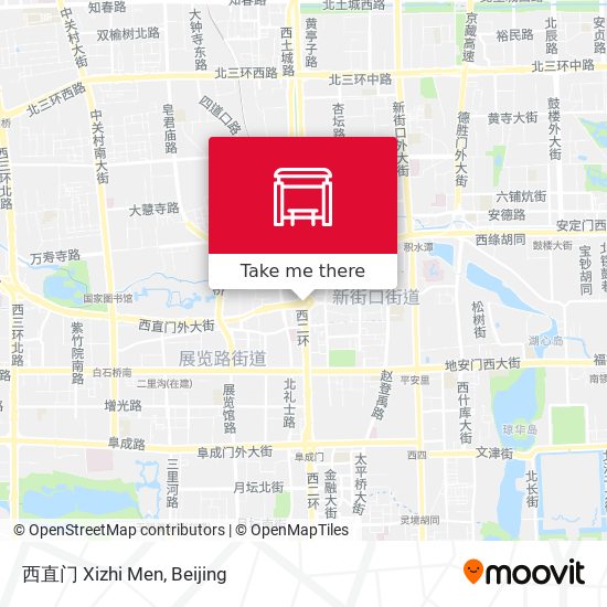 西直门 Xizhi Men map