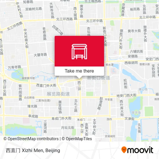 西直门 Xizhi Men map