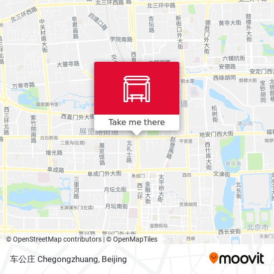 车公庄 Chegongzhuang map