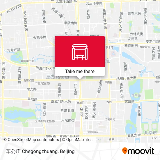 车公庄 Chegongzhuang map