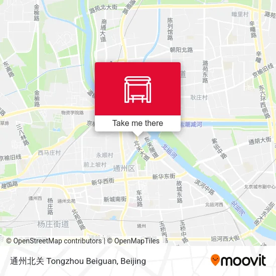通州北关 Tongzhou Beiguan map