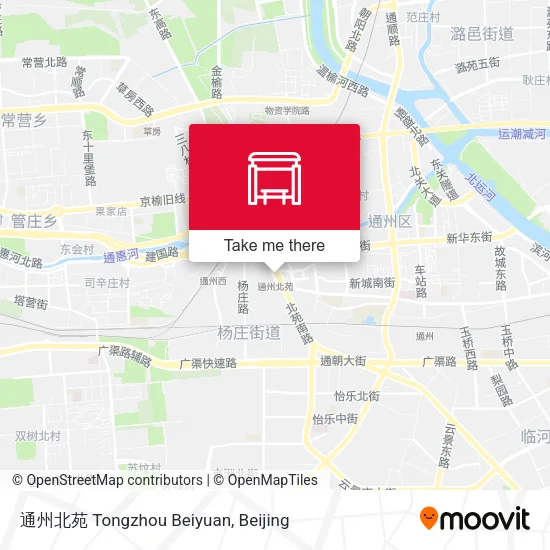 通州北苑 Tongzhou Beiyuan map