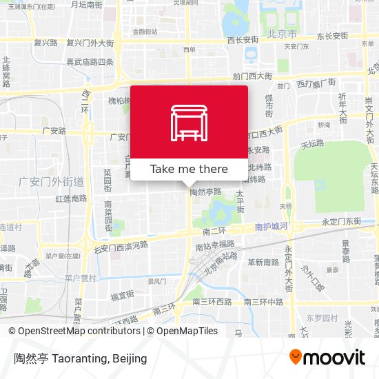 陶然亭 Taoranting map