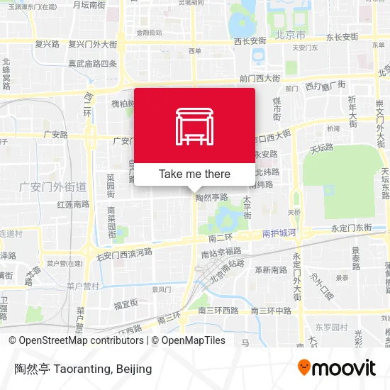 陶然亭 Taoranting map