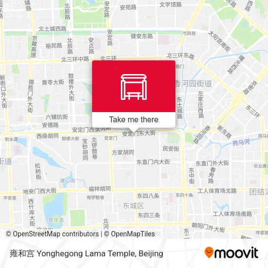 雍和宫 Yonghegong Lama Temple map