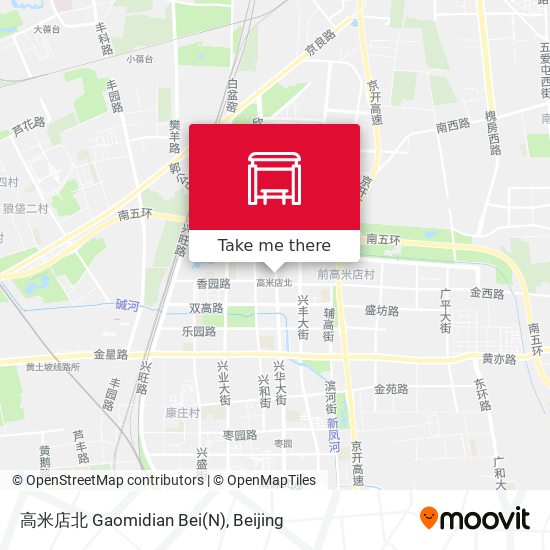 高米店北 Gaomidian Bei(N) map