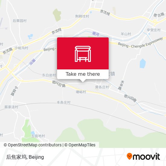 后焦家坞 map