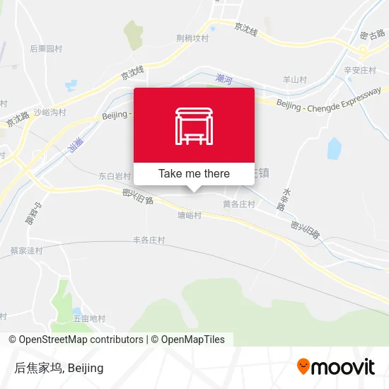 后焦家坞 map