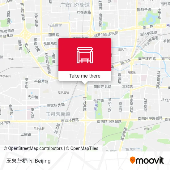 玉泉营桥南 map