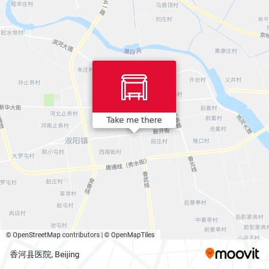 香河县医院 map