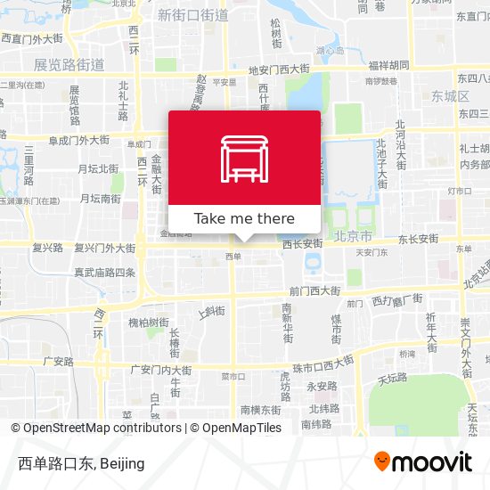 西单路口东 map