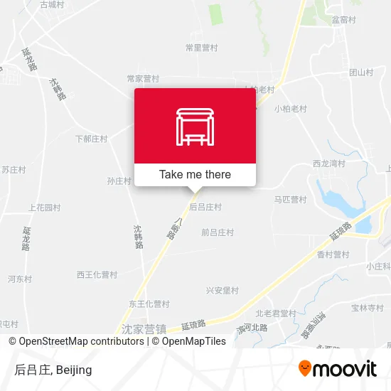 后吕庄 map