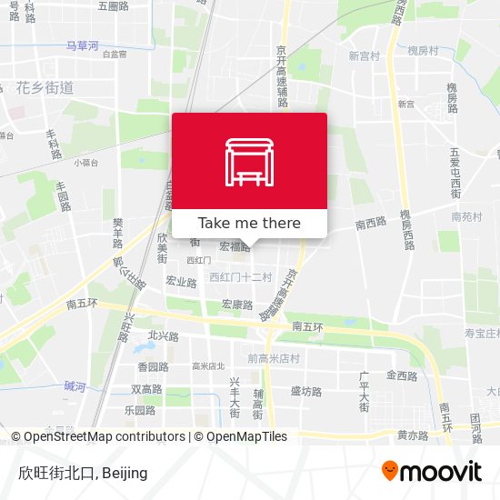 欣旺街北口 map