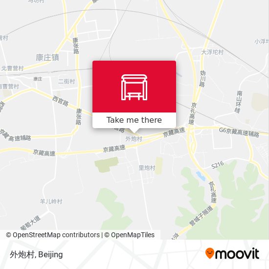 外炮村 map