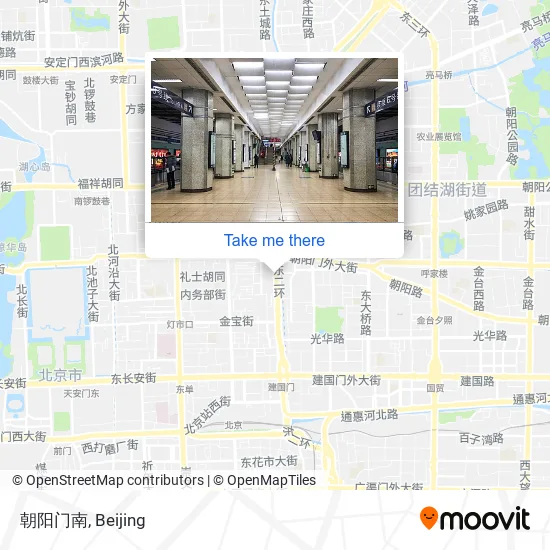 朝阳门南 map
