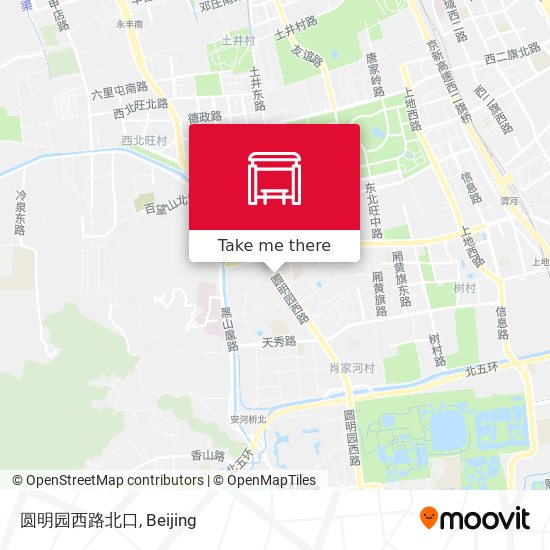 圆明园西路北口 map