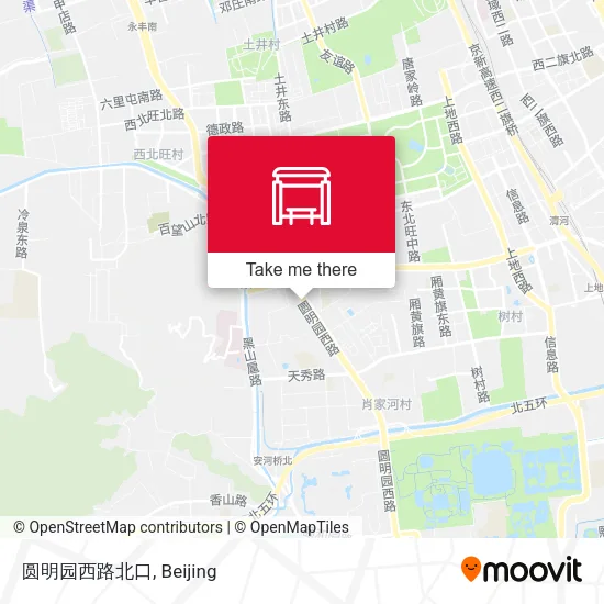 圆明园西路北口 map