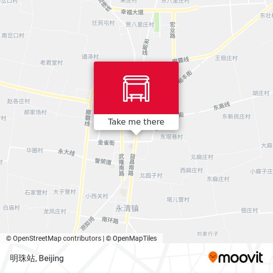 明珠站 map