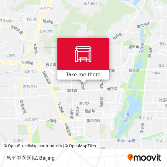 昌平中医医院 map