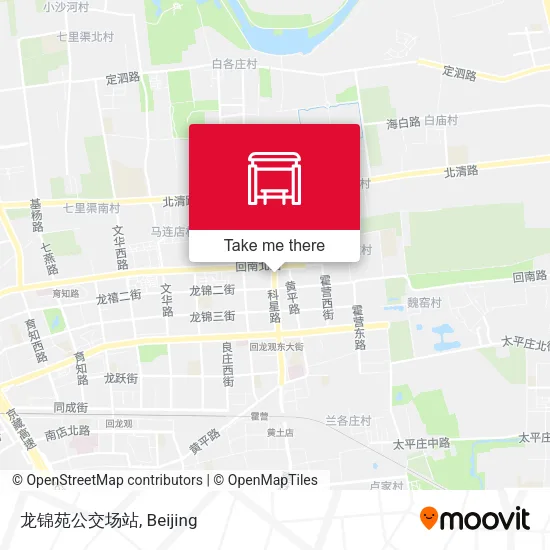 龙锦苑公交场站 map