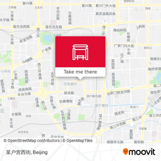 菜户营西街 map