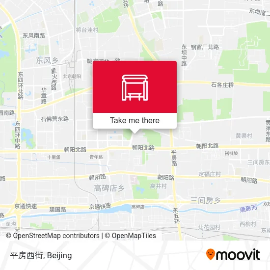 平房西街 map