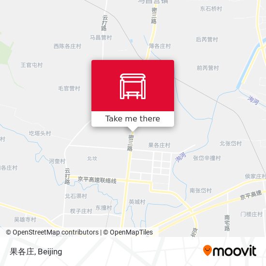 果各庄 map