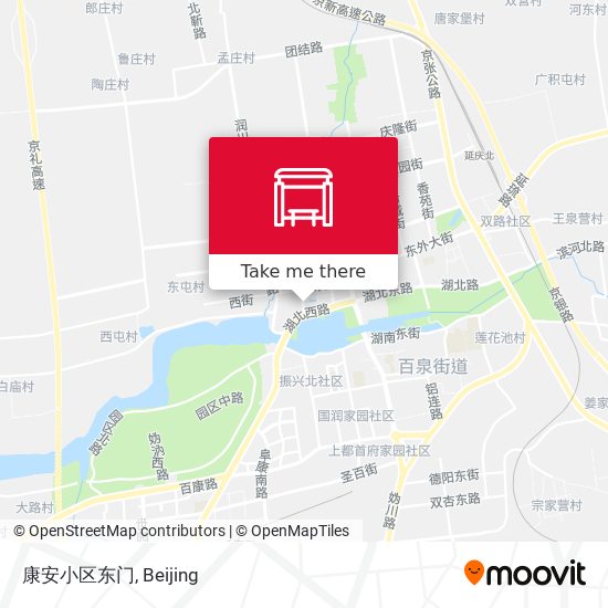 康安小区东门 map
