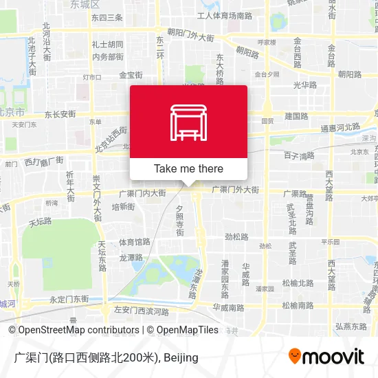 广渠门(路口西侧路北200米) map