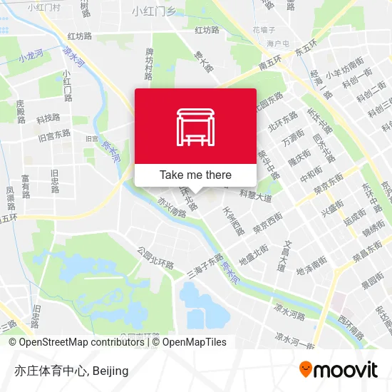 亦庄体育中心 map