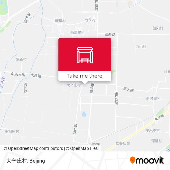 大辛庄村 map