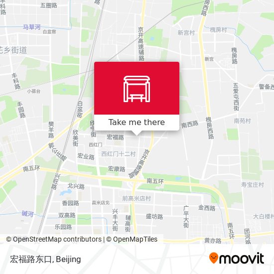 宏福路东口 map