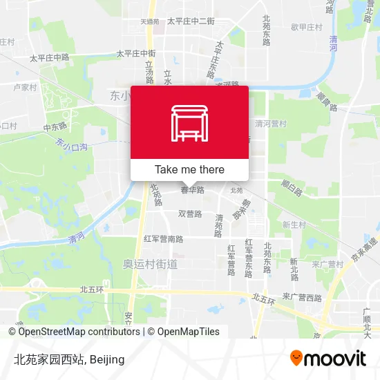 北苑家园西站 map