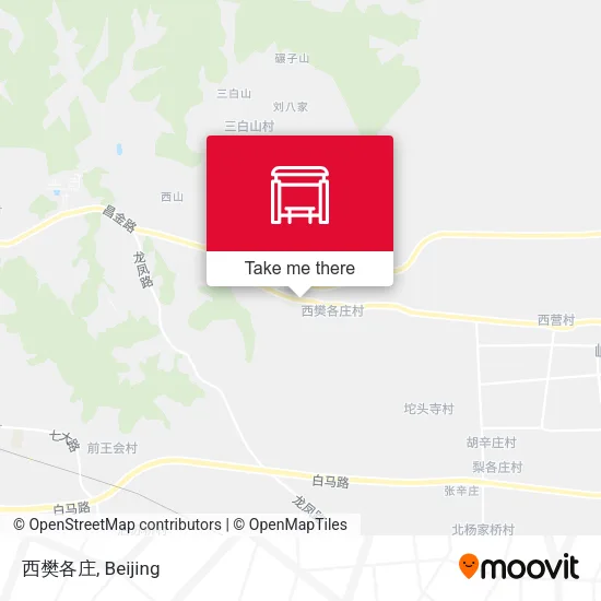 西樊各庄 map