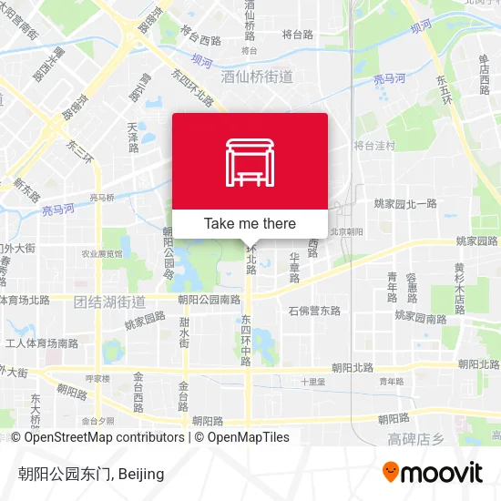 朝阳公园东门 map