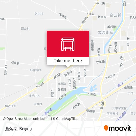 燕落寨 map