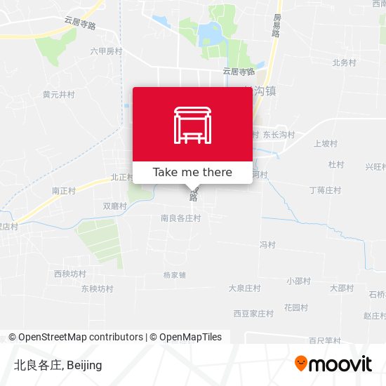 北良各庄 map