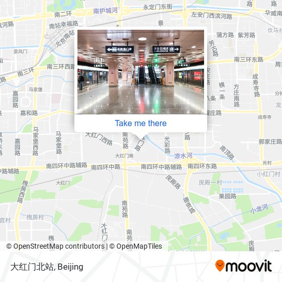 大红门北站 map