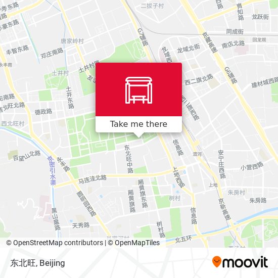 东北旺 map