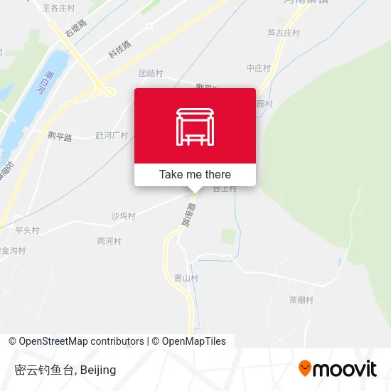 密云钓鱼台 map