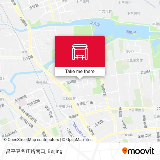 昌平豆各庄路南口 map