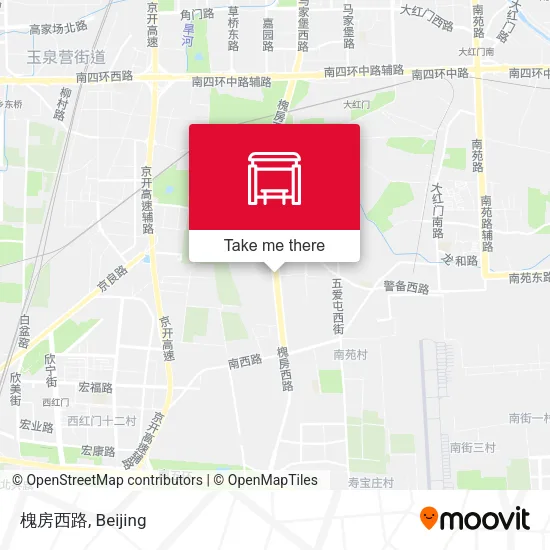 槐房西路 map