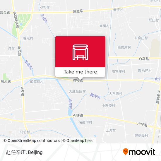 赴任辛庄 map