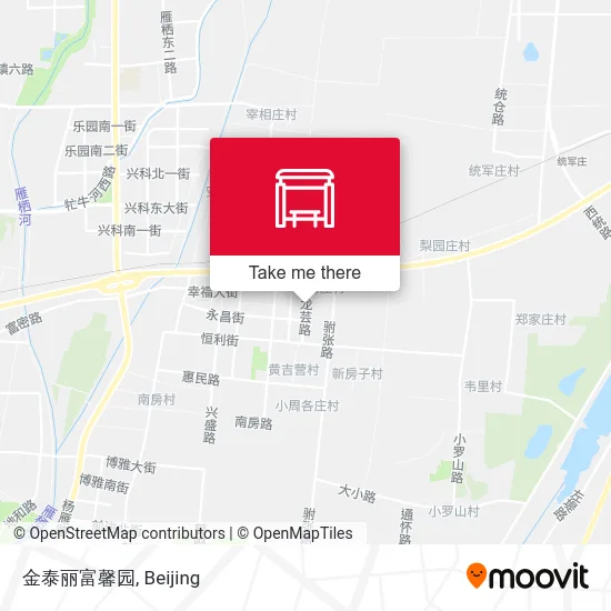 金泰丽富馨园 map